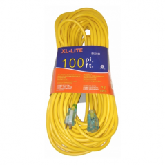 Rallonge électrique jaune 12G x 100' Rodac E123100
