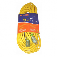 Rallonge électrique jaune 12G x 50' Rodac E12350