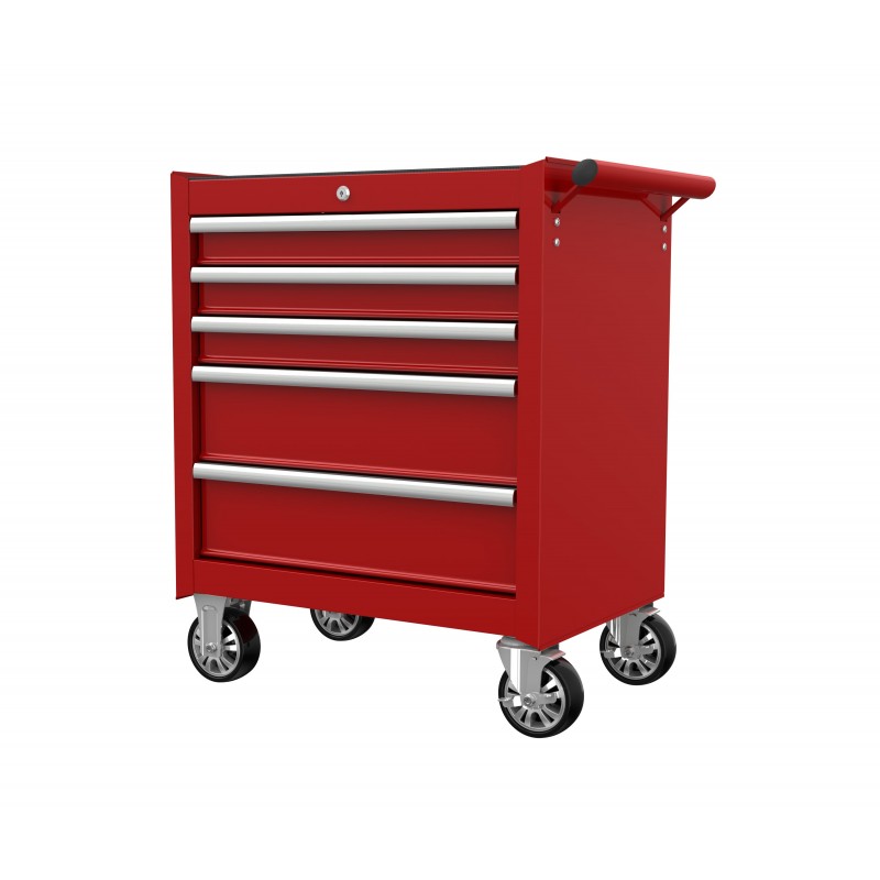 copy of Rodac BTD-271051S Red tool chest on wheels, 5 lockable drawers, 27"