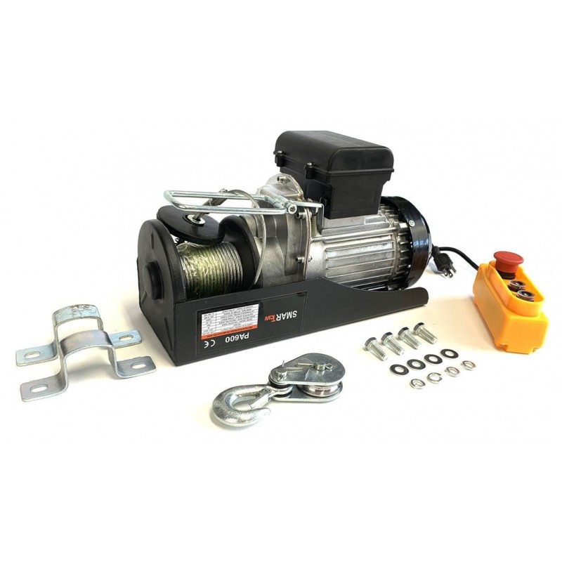 Smart Tow PA600 120V 650/1300 lb Electric winch 40' steel cable