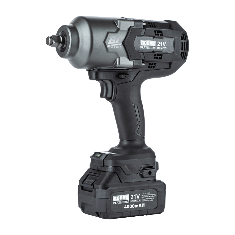 Rodac Platinum RD8804 1/2" 1250 ft/lb impact wrench with 2 batteries and charger