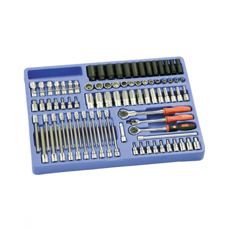 GENIUS SAE assorted tool set 3/8" Dr. (90 pieces)