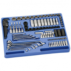 GENIUS SAE assorted tool set 1/4" and 1/2" Dr. (100 pieces)