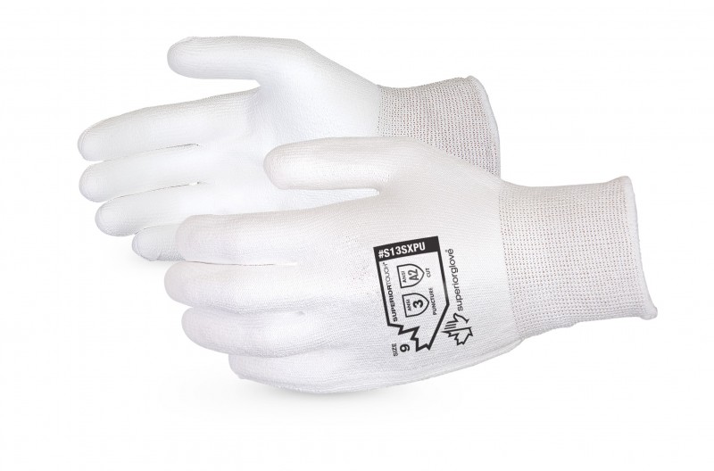 Superior Touch S13SXPU Polyurethane Coated Dyneema Cut Resistant Work Gloves s Size 6-10