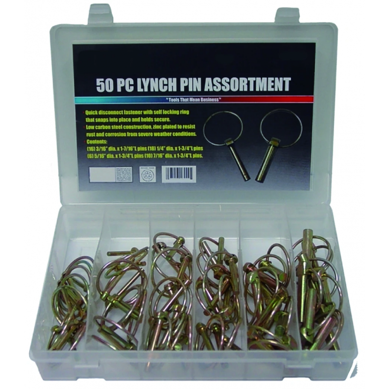 Rodac XL16244 lynch pin Assortment (50 pieces)
