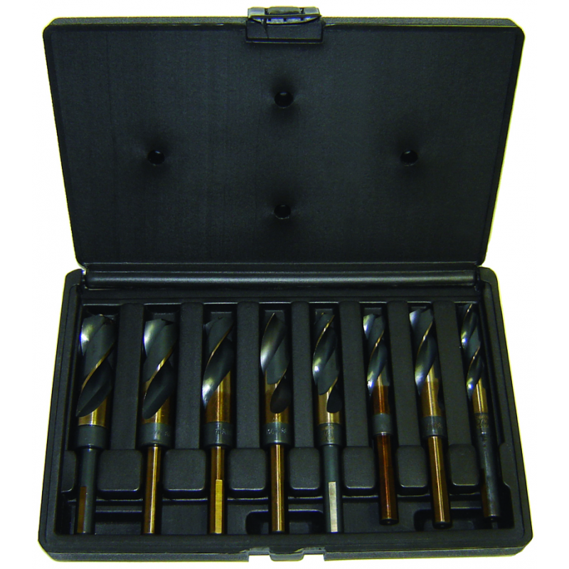 Rodac HSS8NO Professional quality black and gold HSS drill bit set (8 pieces)