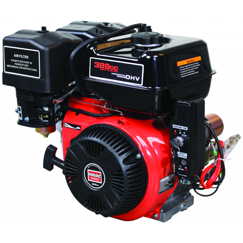 Rodac DH420 gas engine 13 HP with 1" horizontal shaft  and 6.5L fuel tank